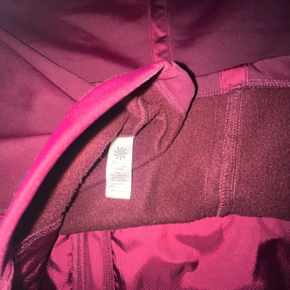 Athleta Burgundy Hooded Jacket - Picture 8 of 8